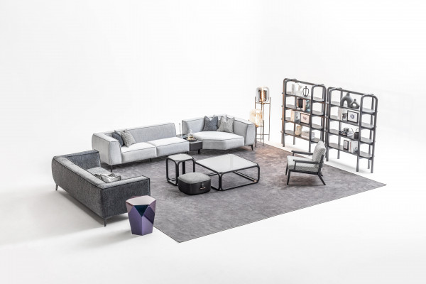 Sofaset xxl Bank Texil Big Bank 5+3+1 Zitter Bekleding Stof Banken