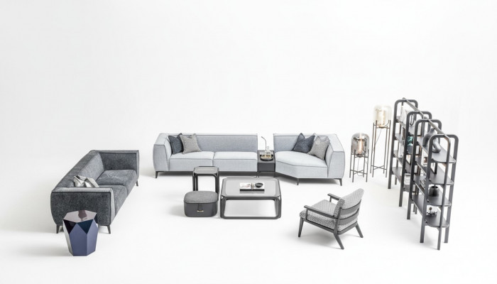 Sofaset xxl Bank Texil Big Bank 5+3+1 Zitter Bekleding Stof Banken