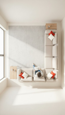 Hoekbank Bank L-vorm Design Modern Luxe Woonkamer Beige Bank