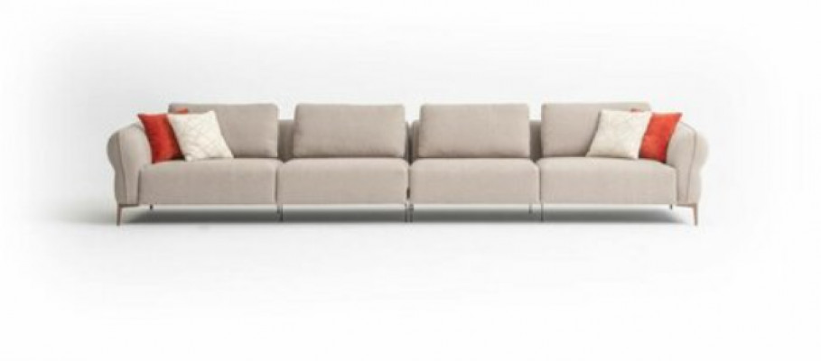 Bankstel 6-zits Gestoffeerde Bank Luxe Woonkamer Modern Design Stijl Nieuw