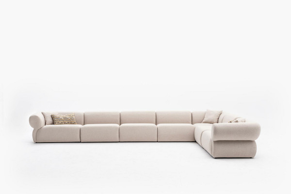 Hoekbank hoekbank stijl hoekbank gestoffeerde banken L-vorm bank 495x315cm