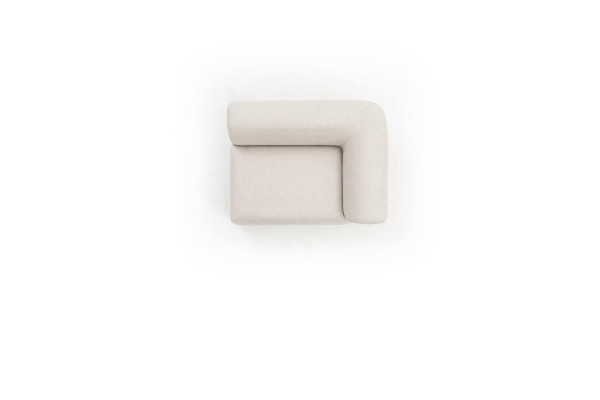 Hoekbank Beige Woonkamer Bank L-Vorm Modern Meubels Textiel