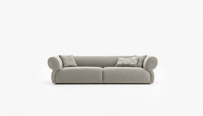 Bankstel 3-zits Beige Bankstel Luxe Woonkamer Modern Design Stoffering Nieuw