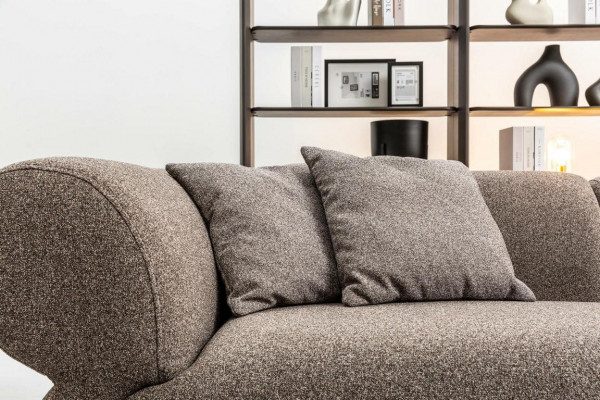 Bank Luxe 3-zits Grijs gestoffeerde bank Woonkamerbank Driepersoonsbank 250cm