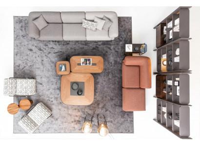 Ecksofagroep Beklede groep Bank Bank Stof Woonkamer meubels Modern