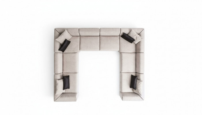 Bank U-vorm gestoffeerde bank bank woonkamer design moderne hoekbanken