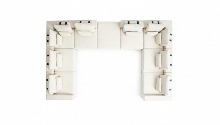 Hoekbank L-vorm Woonkamer Bank Textiel Meubel Ontwerp Modern Sofa met bekleding