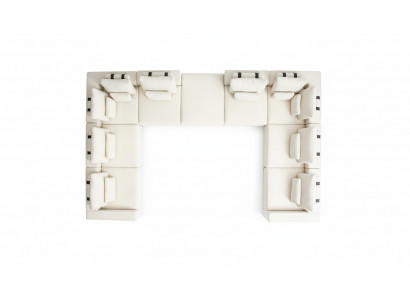 Hoekbank L-vorm Woonkamer Bank Textiel Meubel Ontwerp Modern Sofa met bekleding