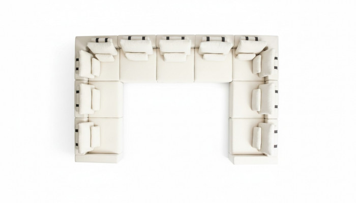 Ontwerp L-vormige hoekbank Modern Sofa gestoffeerde bank Woonkamer Moderne.