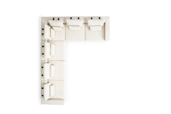 Sofagroep L-vormige designer gestoffeerde bank ontwerp fauteuil gestoffeerd meubilair hoekbank.