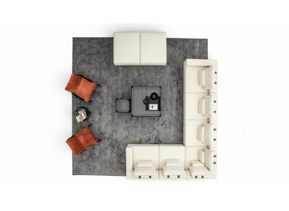 Sofagroep L-vormige designer gestoffeerde bank ontwerp fauteuil gestoffeerd meubilair hoekbank.