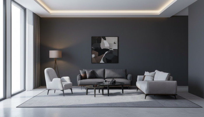 Bankstel Driezitter Fauteuil Set Design Modern Stoffen Bank