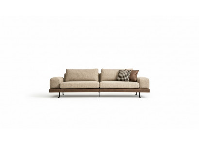 Beige bank Luxe driezitsbank Moderne stijl Woonkamer Bank Meubels