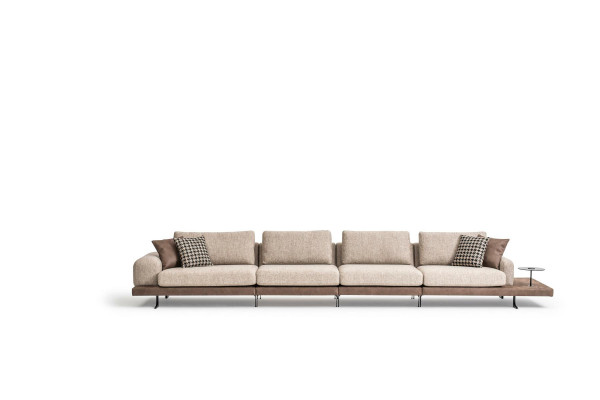 Bankstel 6 zits bank stoffen textiel luxe woonkamer modern meubels stof