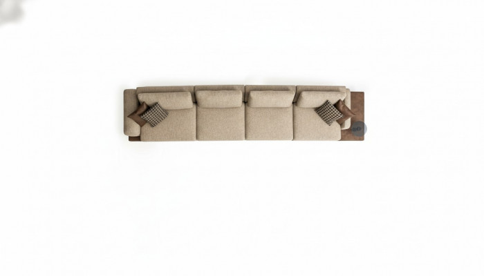 Bankstel 6 zits bank stoffen textiel luxe woonkamer modern meubels stof