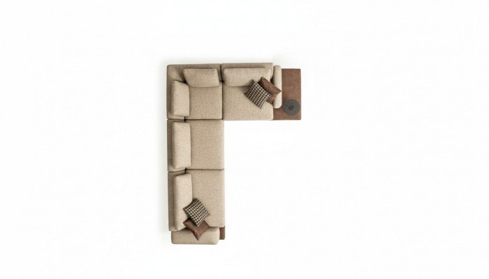 L-vormige bank met opbergplanken Woonkamermeubels Bank Sofa Zitmeubelen
