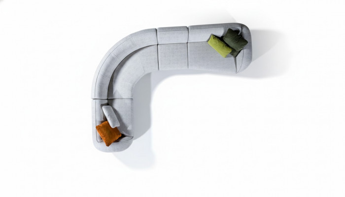 Eckbankstel Moderne Designer L-vorm bank bank woonkamer meubels