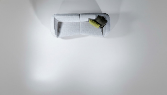 Ontwerper Grijze bankstel Woonkamer Modern Vierzitter Nieuw
