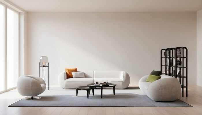 Sofaset Driepersoons fauteuil Moderne woonkamermeubels Gestoffeerde bankstel