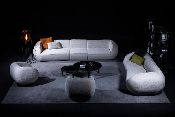 Luxe loungeset bankstel set vijfzits driepersoons fauteuil set modern