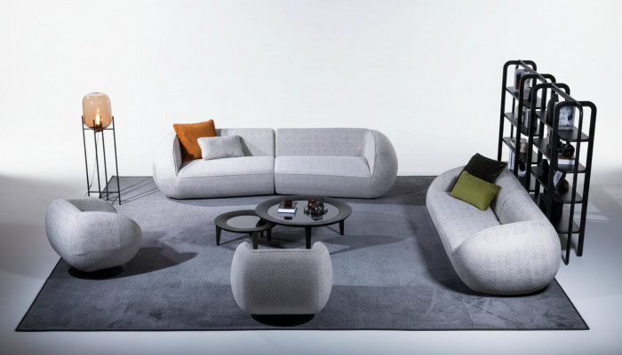 Sofaset Lounge Zitgroep Driepersoons Bank Fauteuil Moderne