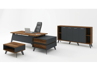 Kantoormeubel Compleet Set 3-delig Kantoorartikelen Bureau Kast