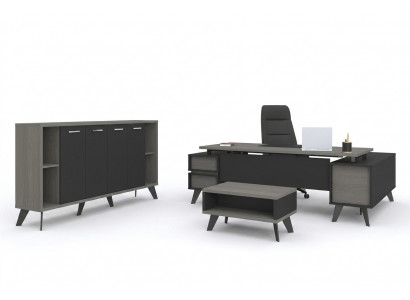 Werkkamer kantoor meubels bureau salontafel archiefkast 3-delige set