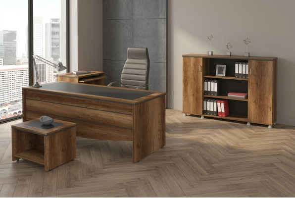 Luxe kantoormeubelen bureau werktafel thuiskantoor set 4-delig