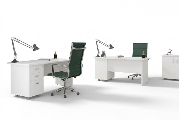 Bureau Wit Luxe Kantoor WerkplekKantoor meubilair Tafel Bureaus
