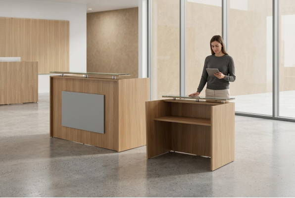 Receptie werktafel hout kantoormeubelen ontvangsttafel kantoor meubilair nieuw