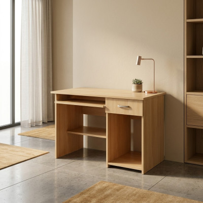 Houten computertafel thuiskantoor Modern kantoormeubilair bureau nieuw kantoor