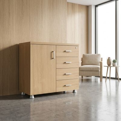 Kantoor ladenkast houten kast werkkamer Nieuw klassiek meubilair