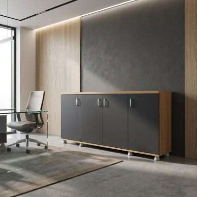Kast kantoormeubelen werkkamer hout kantoorkast plank dossierkast