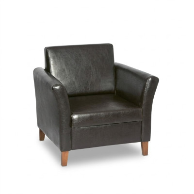 Fauteuil zwart kantoor kantoor werkkamer kantoormeubilair textiel nieuw