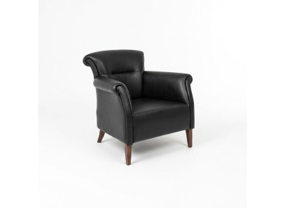 Zwarte fauteuil Kantoorinrichting Luxe design zetel met bekleding Eenpersoonsstijl