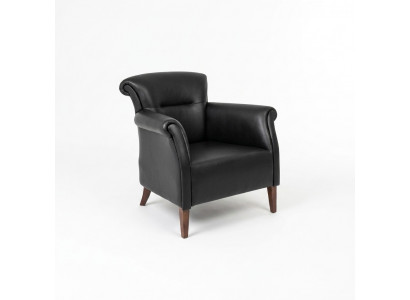 Zwarte fauteuil Kantoorinrichting Luxe design zetel met bekleding Eenpersoonsstijl