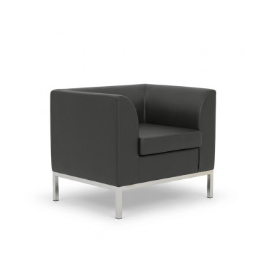 Fauteuil Kantoor Thuiswerkplek Meubels Textiel Nieuw Zwart Zitting Luxe Meubels