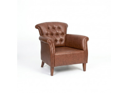 Ontwerper fauteuil bruin Luxe Chesterfield meubels Luxe kantoor directiestoel