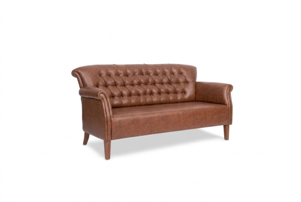 Luxe driezits Chesterfield bank bruin Moderne bankstellen