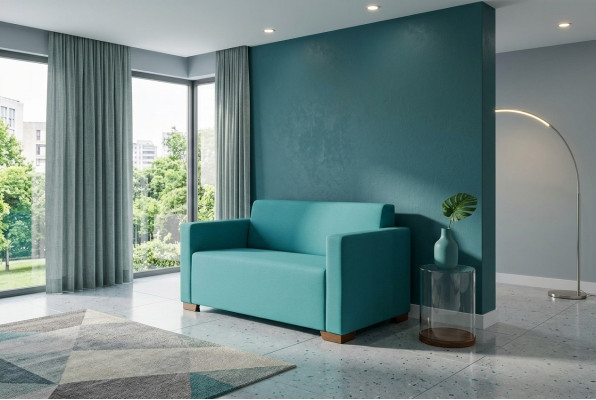 Turquoise tweezitsbankmeubels voor de studeerkamer Moderne bank Luxe bank