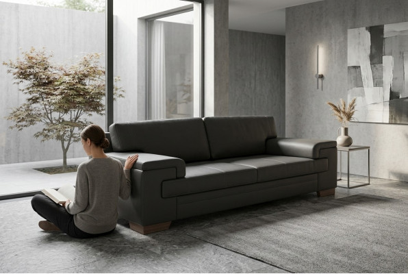 Luxe Zwarte Bank Kantoor meubelen Gestoffeerde banken Moderne design banken