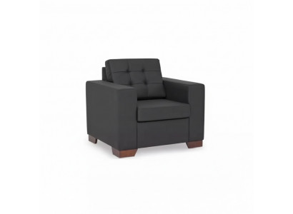 Zwarte luxe bureaustoel moderne gestoffeerde fauteuil voor kantoormeubilair.