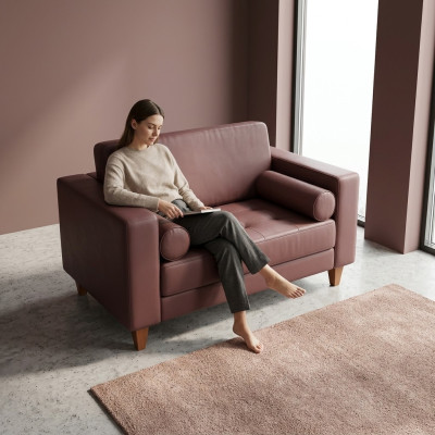 Lila Designerstoel Kantoorinrichtingsset Gestoffeerde bureaustoel Kantoor