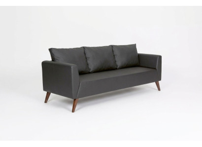 Designer bank Zwarte bank Kantoor meubelen Luxe thuiskantoor meubelen