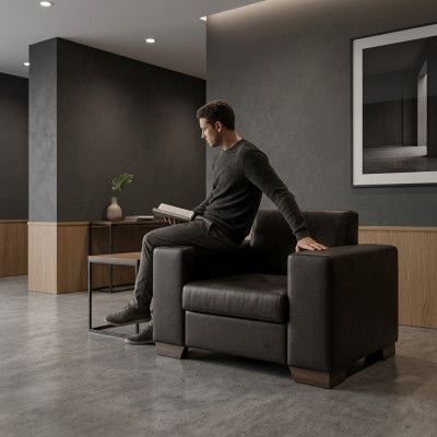 Moderne design fauteuil, bureaustoel voor thuiskantoor of kantoor meubels.