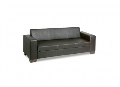 Zwarte driedubbele gebogen kantoorbank luxury sofa stofferen in moderne stijl