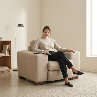 Moderne witte stoel kantoor kantoor werkkamer textiel meubels nieuw