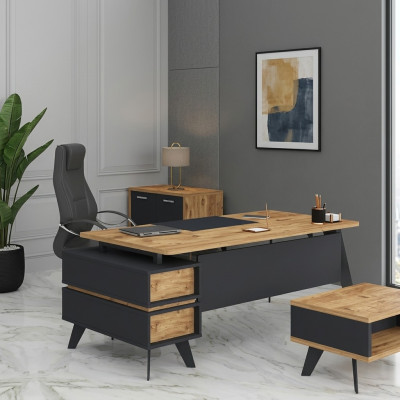 Moderne kantoorschrijftafel, directeur tafel, thuiskantoormeubelen, kantoordesign