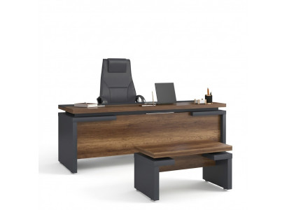 Bruin grijze bureau 220x90cm Luxe tafel Directiebureau Kantoor