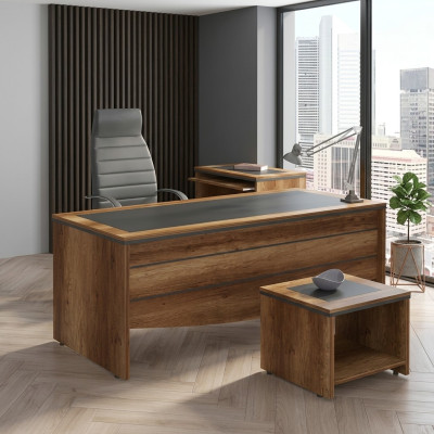 Werkkamer Bureau Houten bureau Kantoor bureau Kantoor meubilair Directeursbureau